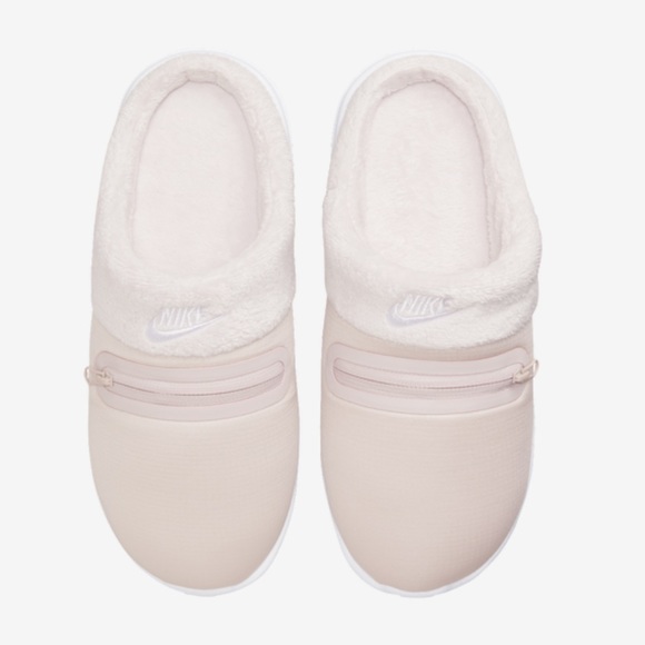 Nike Shoes - Nike Burrow Slippers Barely Rose/White